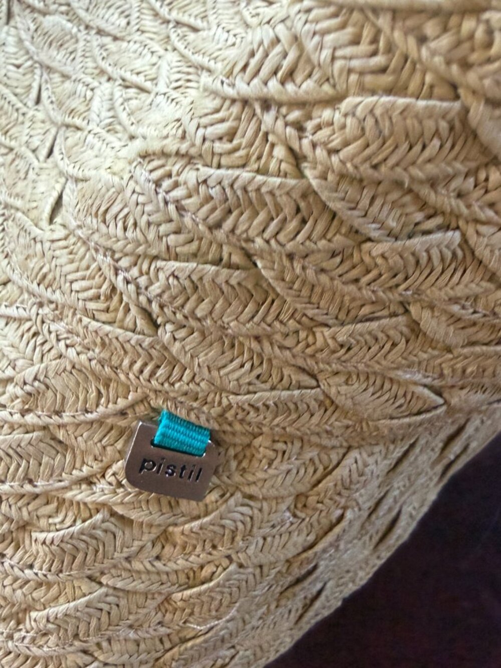 Pistil Designs Rita Raffia Visor from Nordstrom with Striped Laces - Picture 3 of 8